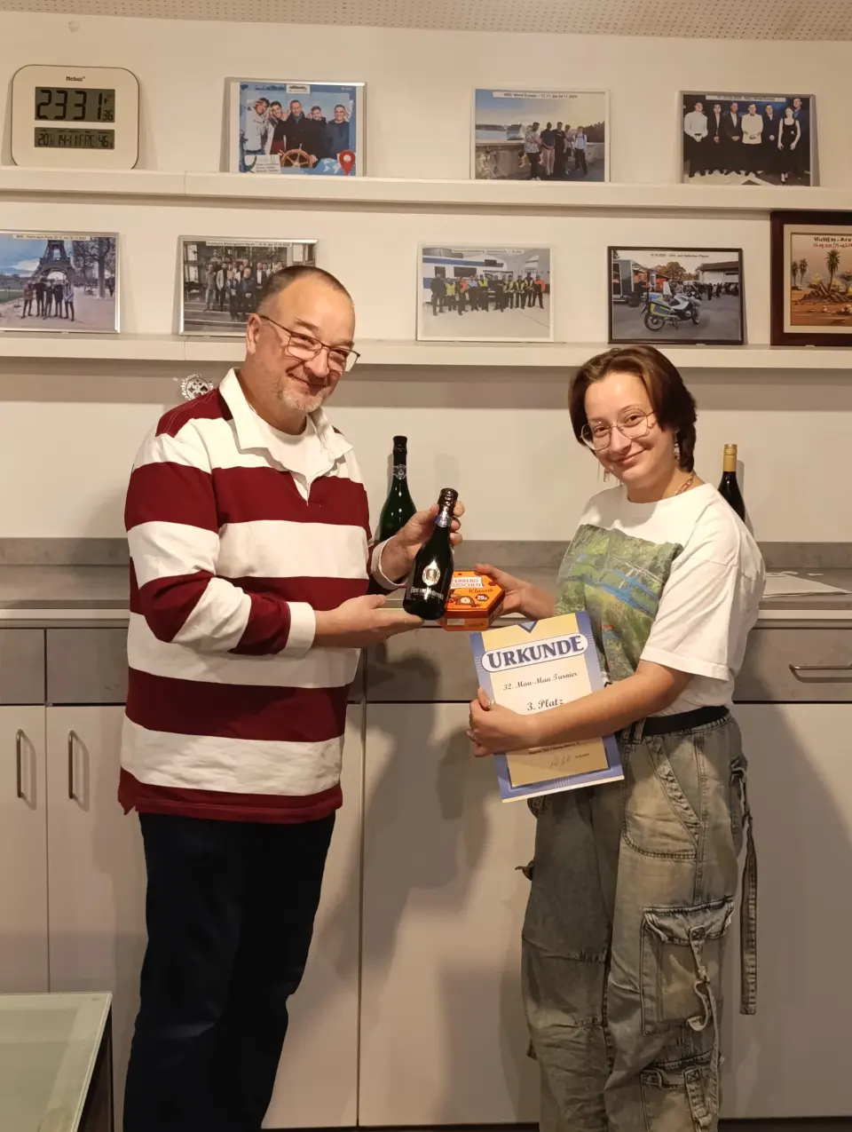 Preisübergabe an 3. Platz