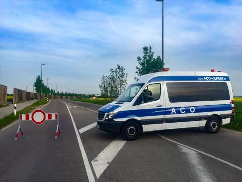 ACO-Mitglieder bei der Verkehrssicherung